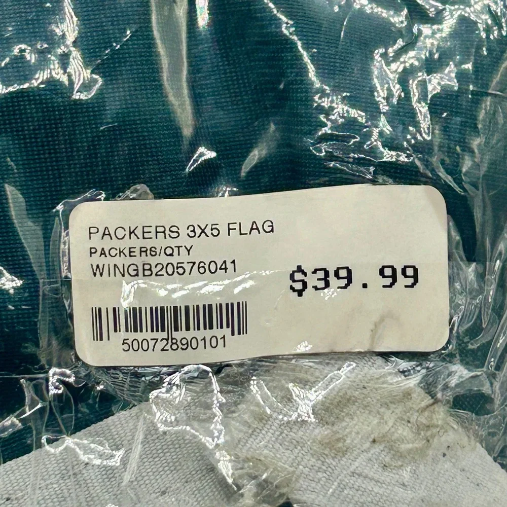 NFL Green Bay Packers 3x5 Flag Vibrant Colors Graphics Indoor Outdoor WinCraft‎ - Picture 3 of 3